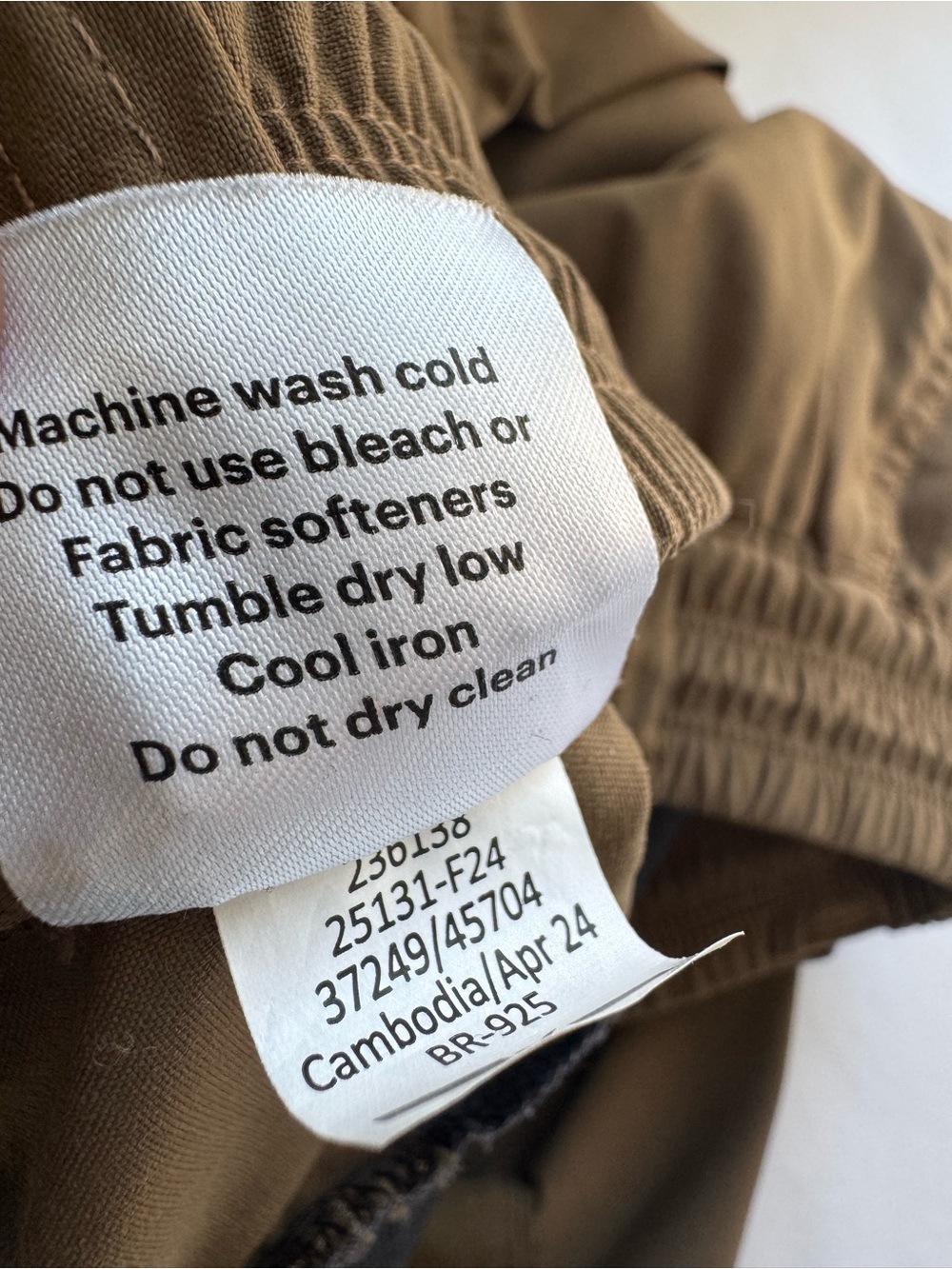 REI Trailmade Joggers Brown Water Repellant Outdoor Nylon Stretch Camping Hiking - Picture 11 of 11